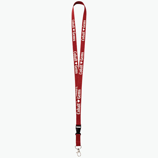 Plan Ahead & Save 5/8 Polyester Lanyard with Buckle Release w/Lobster Claw