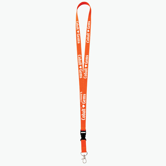Plan Ahead & Save 5/8 Polyester Lanyard with Buckle Release w/Lobster Claw