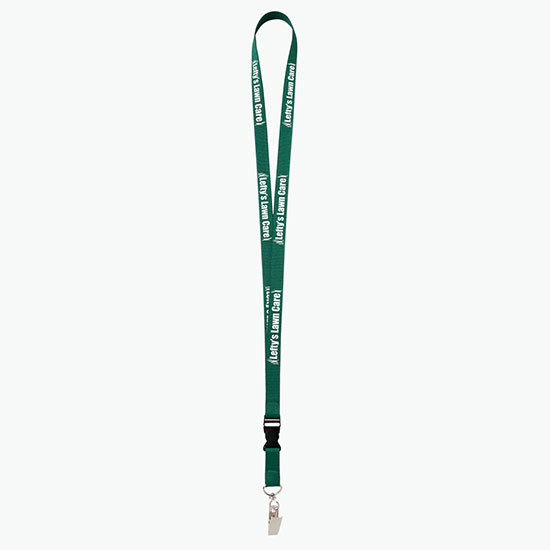 Plan Ahead & Save 5/8 Polyester Lanyard with Buckle Release w/Swivel Bulldog Clip