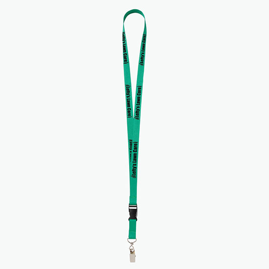 Plan Ahead & Save 5/8 Polyester Lanyard with Buckle Release w/Swivel Bulldog Clip
