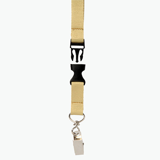 Plan Ahead & Save 5/8 Polyester Lanyard with Buckle Release w/Swivel Bulldog Clip