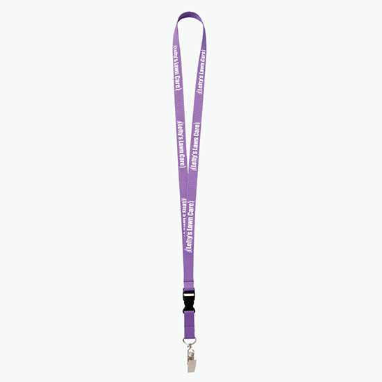 Plan Ahead & Save 5/8 Polyester Lanyard with Buckle Release w/Swivel Bulldog Clip