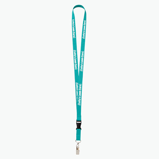 Plan Ahead & Save 5/8 Polyester Lanyard with Buckle Release w/Swivel Bulldog Clip