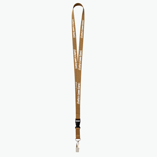 Plan Ahead & Save 5/8 Polyester Lanyard with Buckle Release w/Swivel Bulldog Clip