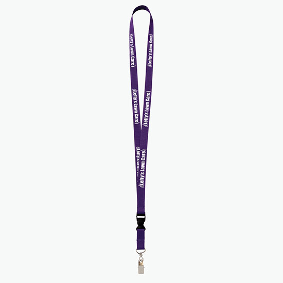 Plan Ahead & Save 5/8 Polyester Lanyard with Buckle Release w/Swivel Bulldog Clip