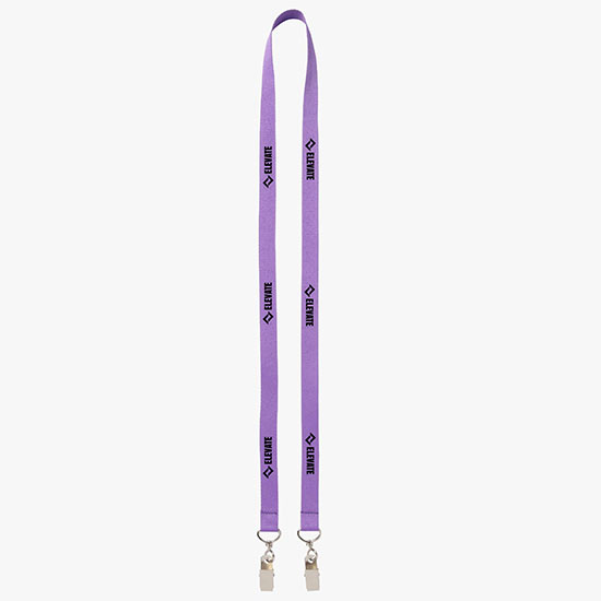 Plan Ahead & Save 5/8 Double-End Polyester Lanyard w/Double Swivel Bulldog Clip