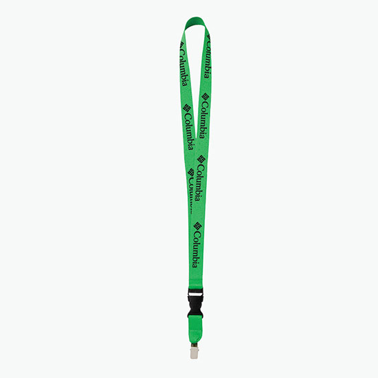 Plan Ahead & Save 3/4 Polyester Lanyard with Buckle Release w/Non-Swivel Bulldog Clip