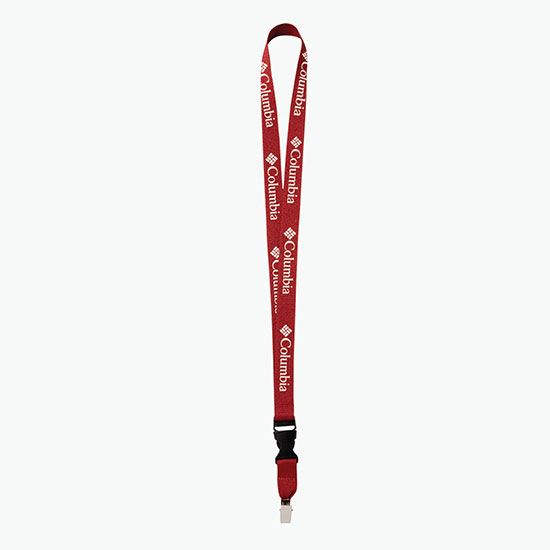 Plan Ahead & Save 3/4 Polyester Lanyard with Buckle Release w/Non-Swivel Bulldog Clip