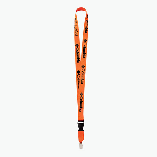 Plan Ahead & Save 3/4 Polyester Lanyard with Buckle Release w/Non-Swivel Bulldog Clip