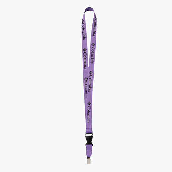 Plan Ahead & Save 3/4 Polyester Lanyard with Buckle Release w/Non-Swivel Bulldog Clip
