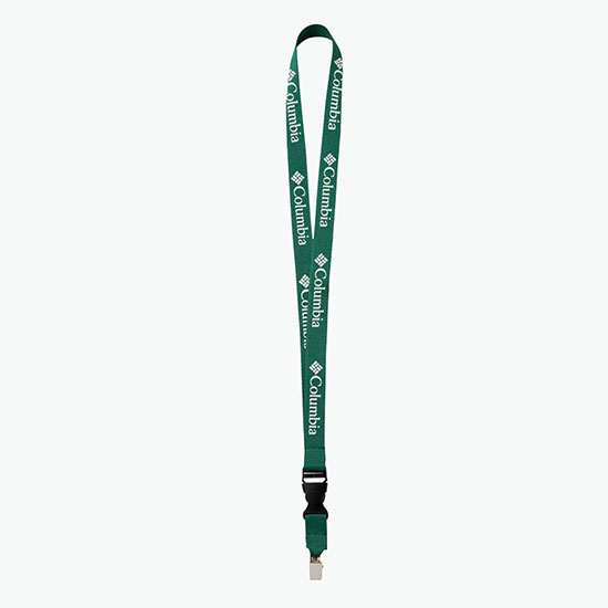 Plan Ahead & Save 3/4 Polyester Lanyard with Buckle Release w/Non-Swivel Bulldog Clip