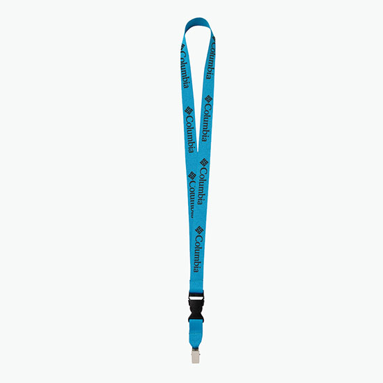 Plan Ahead & Save 3/4 Polyester Lanyard with Buckle Release w/Non-Swivel Bulldog Clip
