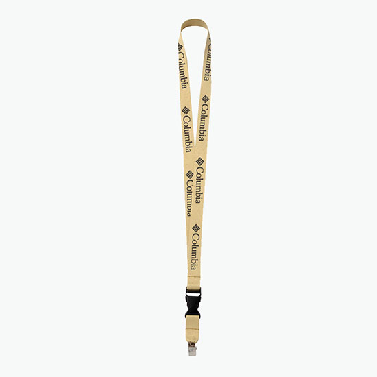 Plan Ahead & Save 3/4 Polyester Lanyard with Buckle Release w/Non-Swivel Bulldog Clip