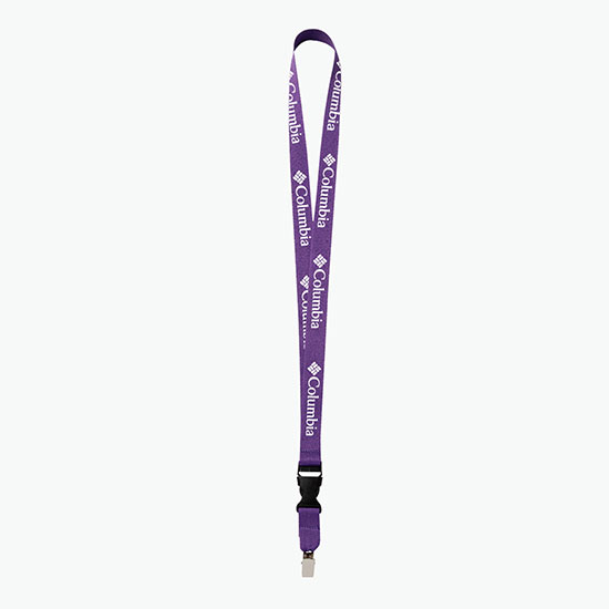 Plan Ahead & Save 3/4 Polyester Lanyard with Buckle Release w/Non-Swivel Bulldog Clip