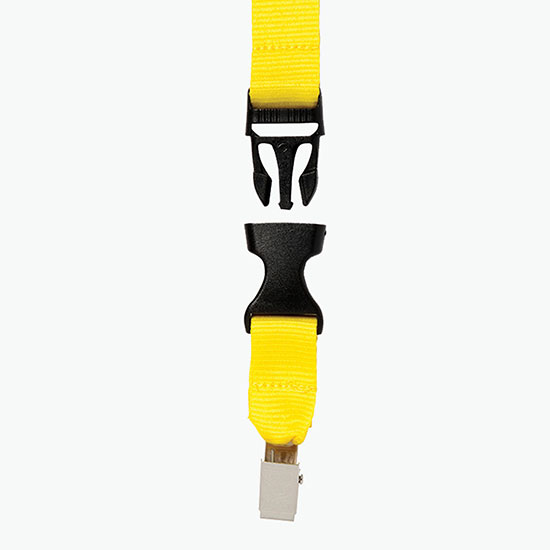 Plan Ahead & Save 3/4 Polyester Lanyard with Buckle Release w/Non-Swivel Bulldog Clip