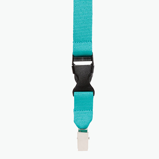 Plan Ahead & Save 3/4 Polyester Lanyard with Buckle Release w/Non-Swivel Bulldog Clip
