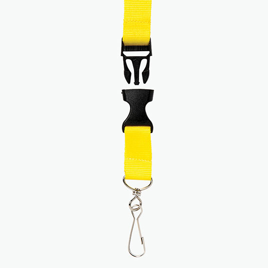 Plan Ahead & Save 3/4 Polyester Lanyard with Buckle Release w/J-Hook