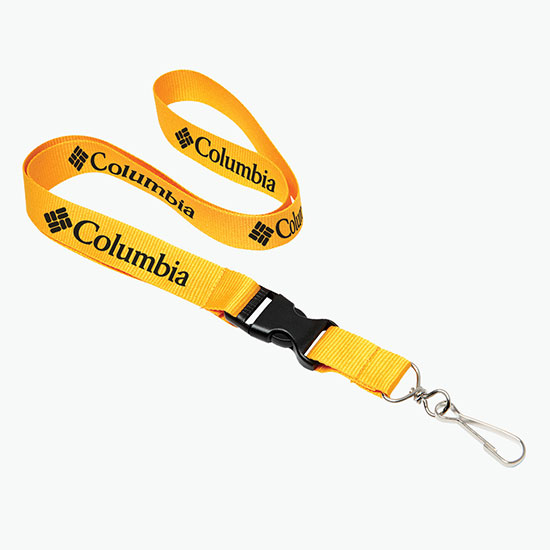 Plan Ahead & Save 3/4 Polyester Lanyard with Buckle Release w/J-Hook