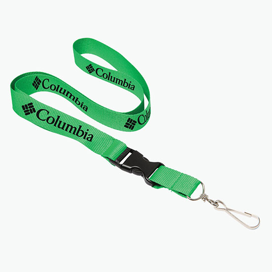 Plan Ahead & Save 3/4 Polyester Lanyard with Buckle Release w/J-Hook