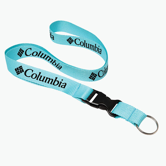 Plan Ahead & Save 3/4 Polyester Lanyard with Buckle Release w/Key Ring