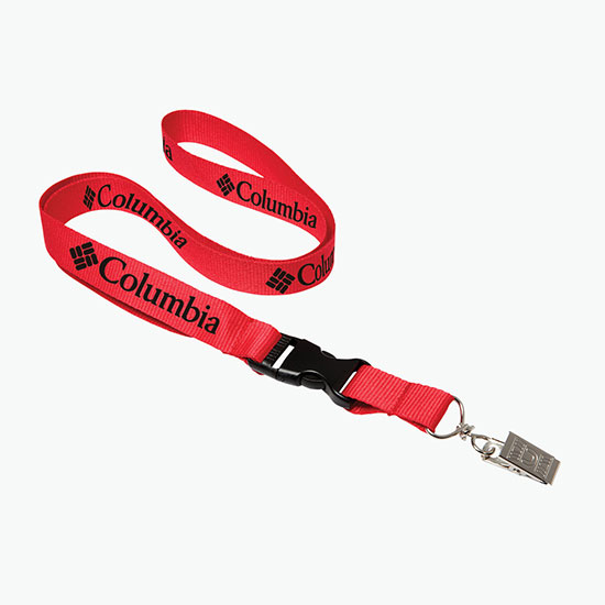 Plan Ahead & Save 3/4 Polyester Lanyard with Buckle Release w/Swivel Bulldog Clip
