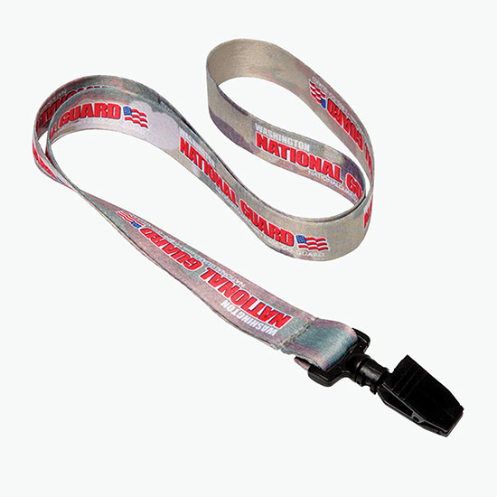 Plan Ahead & Save 3/4 Full-Color Dye-Sublimated Lanyard w/Plastic Bulldog Clip