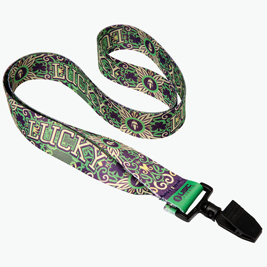 Plan Ahead & Save 1 Full-Color Dye-Sublimated Lanyard w/Plastic Bulldog Clip