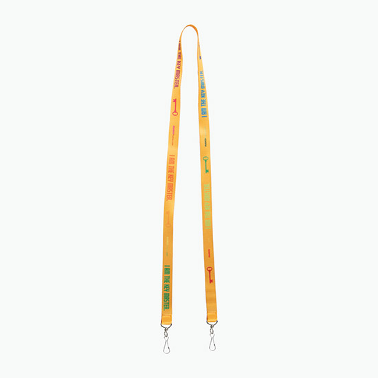Plan Ahead & Save 5/8 Double-End Economy Poly-Dye Full-Color Lanyard w/Double J-Hook