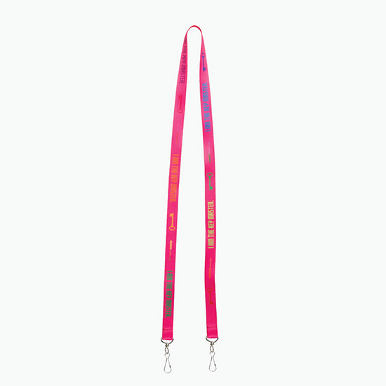 Plan Ahead & Save 5/8 Double-End Economy Poly-Dye Full-Color Lanyard w/Double J-Hook