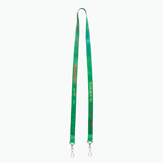 Plan Ahead & Save 5/8 Double-End Economy Poly-Dye Full-Color Lanyard w/Double J-Hook