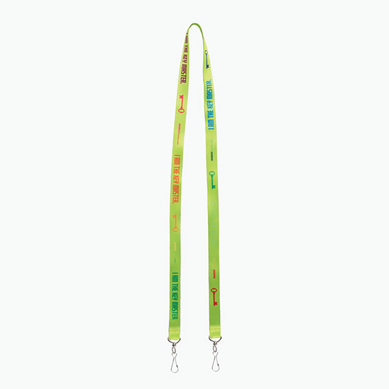 Plan Ahead & Save 5/8 Double-End Economy Poly-Dye Full-Color Lanyard w/Double J-Hook