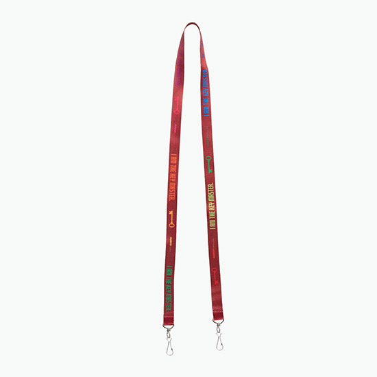 Plan Ahead & Save 5/8 Double-End Economy Poly-Dye Full-Color Lanyard w/Double J-Hook
