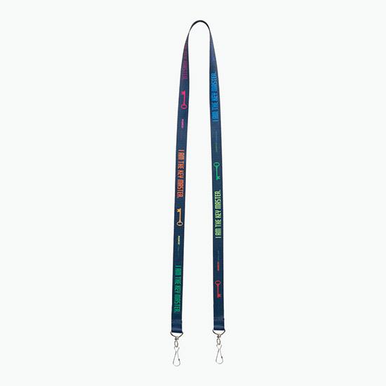 Plan Ahead & Save 5/8 Double-End Economy Poly-Dye Full-Color Lanyard w/Double J-Hook