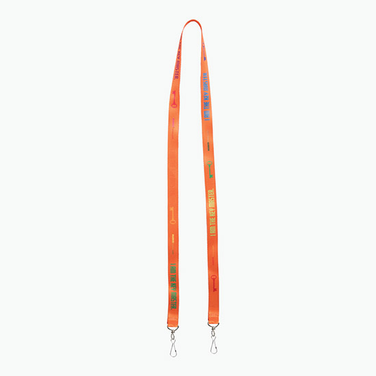 Plan Ahead & Save 5/8 Double-End Economy Poly-Dye Full-Color Lanyard w/Double J-Hook