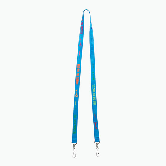 Plan Ahead & Save 5/8 Double-End Economy Poly-Dye Full-Color Lanyard w/Double J-Hook
