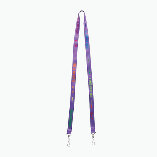 Plan Ahead & Save 5/8 Double-End Economy Poly-Dye Full-Color Lanyard w/Double J-Hook