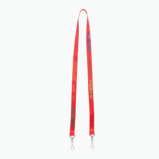 Plan Ahead & Save 5/8 Double-End Economy Poly-Dye Full-Color Lanyard w/Double J-Hook