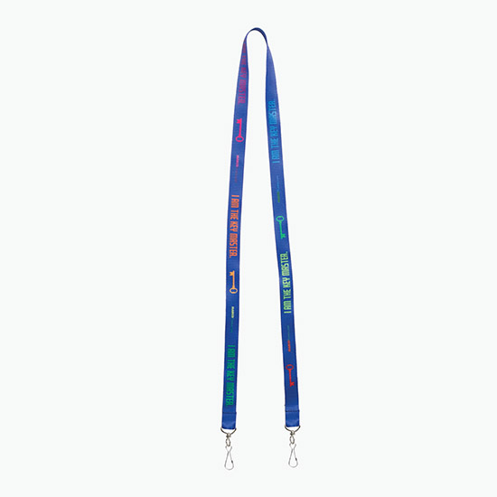 Plan Ahead & Save 5/8 Double-End Economy Poly-Dye Full-Color Lanyard w/Double J-Hook