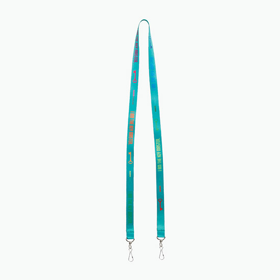 Plan Ahead & Save 5/8 Double-End Economy Poly-Dye Full-Color Lanyard w/Double J-Hook