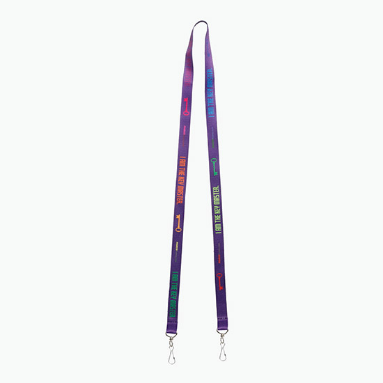 Plan Ahead & Save 5/8 Double-End Economy Poly-Dye Full-Color Lanyard w/Double J-Hook