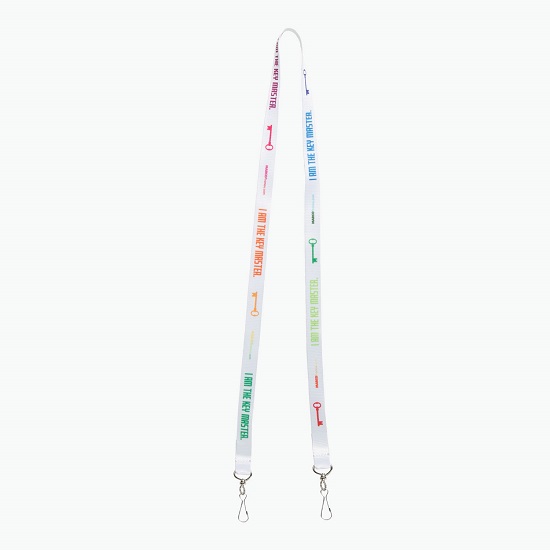 Plan Ahead & Save 5/8 Double-End Economy Poly-Dye Full-Color Lanyard w/Double J-Hook