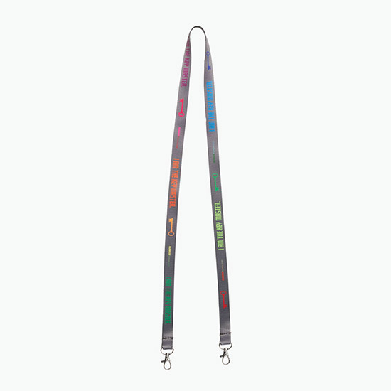 Plan Ahead & Save 5/8 Double-End Economy Poly-Dye Full-Color Lanyard w/Double Lobster Claw