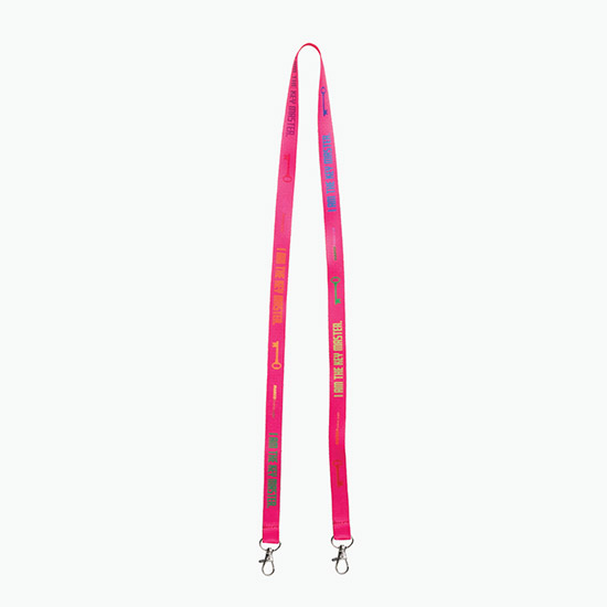 Plan Ahead & Save 5/8 Double-End Economy Poly-Dye Full-Color Lanyard w/Double Lobster Claw