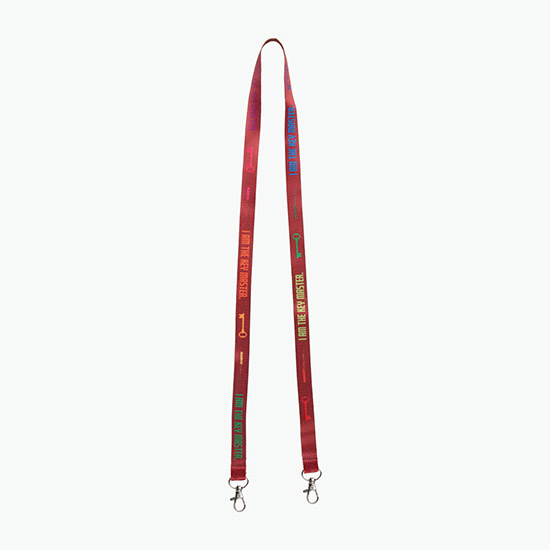 Plan Ahead & Save 5/8 Double-End Economy Poly-Dye Full-Color Lanyard w/Double Lobster Claw
