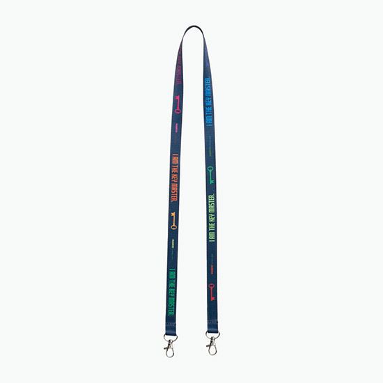 Plan Ahead & Save 5/8 Double-End Economy Poly-Dye Full-Color Lanyard w/Double Lobster Claw