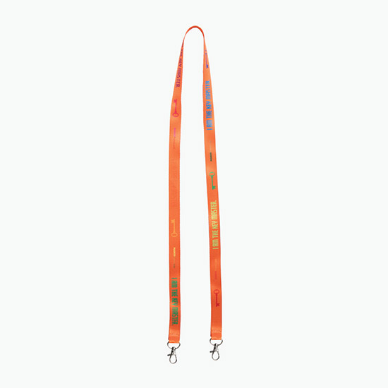 Plan Ahead & Save 5/8 Double-End Economy Poly-Dye Full-Color Lanyard w/Double Lobster Claw