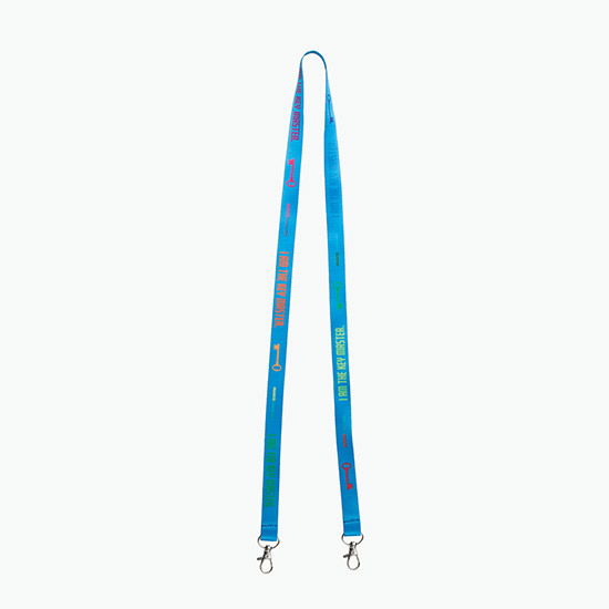 Plan Ahead & Save 5/8 Double-End Economy Poly-Dye Full-Color Lanyard w/Double Lobster Claw