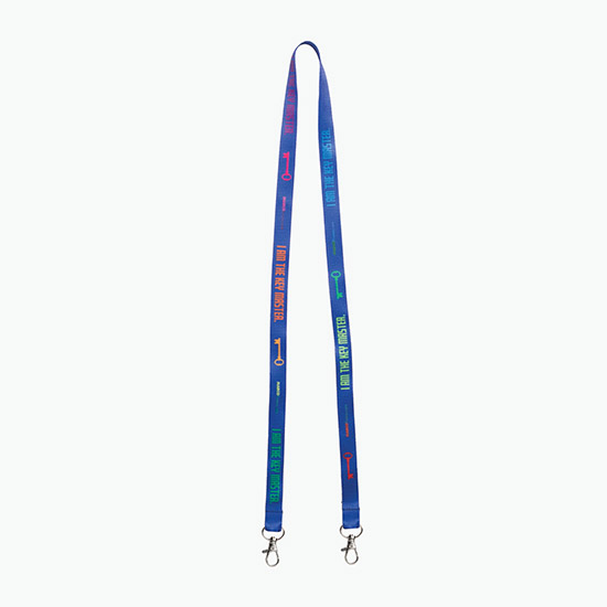 Plan Ahead & Save 5/8 Double-End Economy Poly-Dye Full-Color Lanyard w/Double Lobster Claw