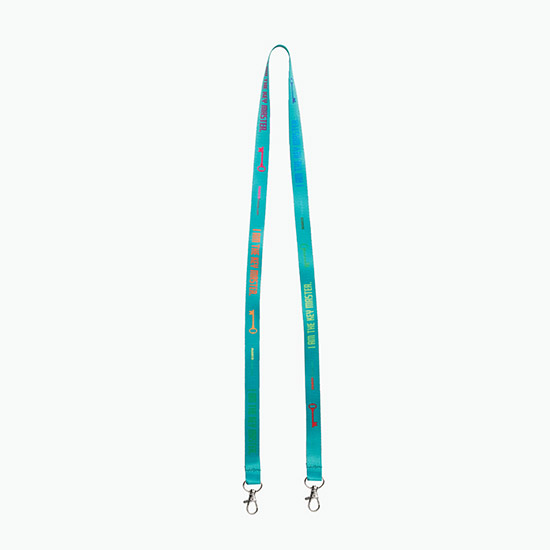 Plan Ahead & Save 5/8 Double-End Economy Poly-Dye Full-Color Lanyard w/Double Lobster Claw