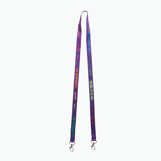 Plan Ahead & Save 5/8 Double-End Economy Poly-Dye Full-Color Lanyard w/Double Lobster Claw